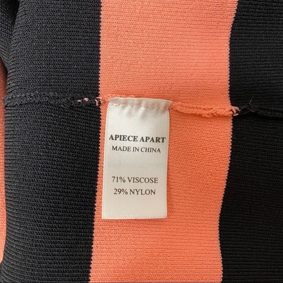 APIECE APART Lira Striped Knit Off Shoulder Dress Small - Picture 5 of 5